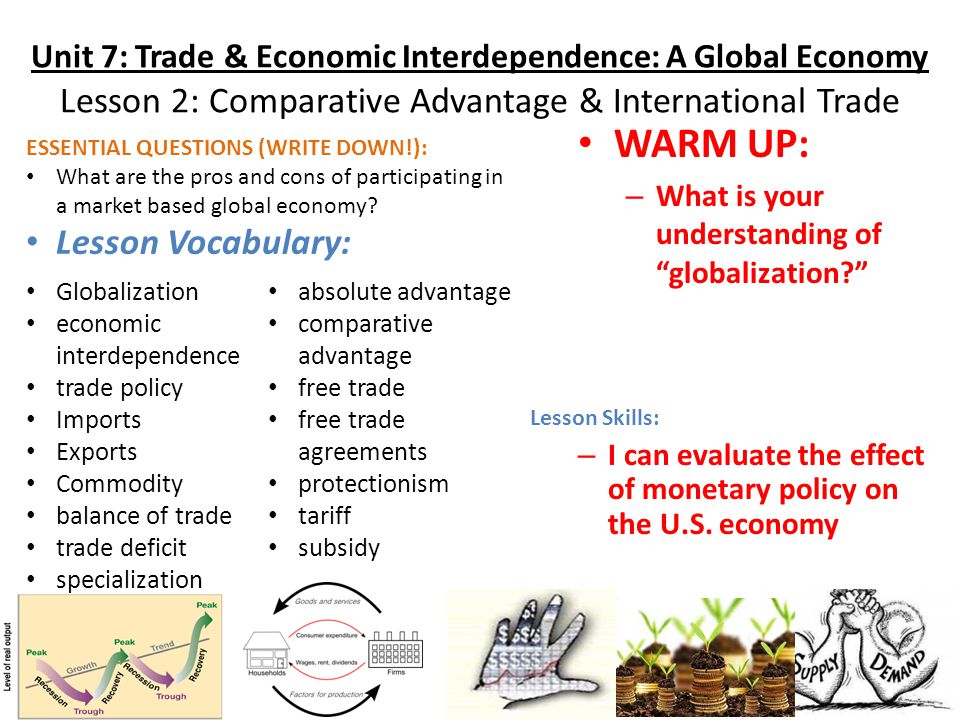 Global economic interdependence and the effect of trade practices and agreements